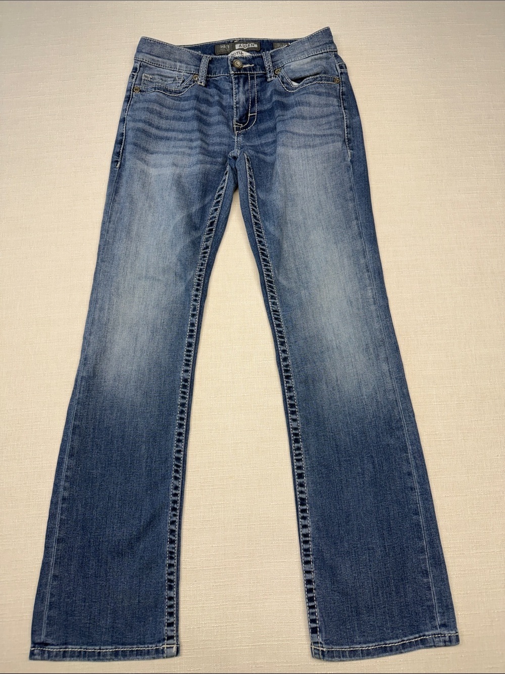BKE Men's Blue Bootcut Jeans